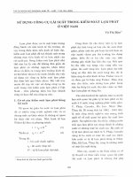 DSpace at VNU: Sử dụng công cụ lãi suất trong kiểm soát lạm phát ở Việt Nam