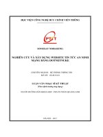 Nghiên cứu và xây dựng website tin tức an ninh mạng bằng Dotnetnuke (tt)