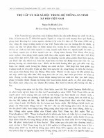 DSpace at VNU: Trợ cấp ưu đãi xã hội trong hệ thống an sinh xã hội Việt Nam