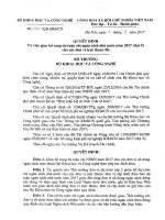2514 QĐ-BKHCN - Quyết định về việc giao bổ sung dự toán chi ngân sách nhà nước năm 2017 (đợt 5) cho các đơn vị trực thuộc Bộ