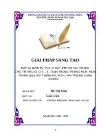 Một số biện pháp giáo dục bảo vệ môi trường cho trẻ 3 4 tuopỏi trong trường mầm non thông qua hoạt động KPKH 