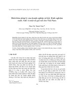 DSpace at VNU: Hình thức pháp lý của doanh nghiệp xã hội: Kinh nghiệm nước Anh và một số gợi mở cho Việt Nam