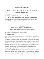 Thiết chế văn hóa : KHẢO SÁT VỀ NHÀ VĂN HÓA XÃ PHỤC LỄ,  HUYỆN THỦY NGUYÊN, THÀNH PHỐ HẢI PHÒNG