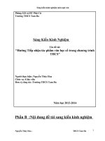 SKKN hướng tiếp nhận tác phẩm văn học cổ trong chương trình THCS 