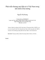 DSpace at VNU: Phát triển thương mại điện tử ở Việt Nam trong nền kinh tế thị trường
