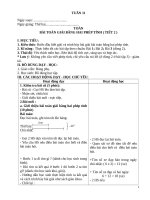 Giáo án lớp 3 trường TH bình khê II   TUAN 11 