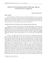 DSpace at VNU: Pháp luật về bảo đảm xã hội ở Việt Nam - một số vấn đề lịch sử và hiện tại