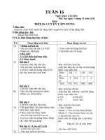 Giáo án lớp 3  hoc kỳ i   trường TH hồng thái tây   tuần 16 