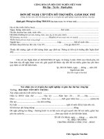 DON DE NGHI MIEN GIAM HOC PHI