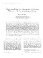 DSpace at VNU: Một số vấn đề pháp lý về phân cấp quản lý Ngân sách Nhà nước ở Việt Nam trong giai đoạn hiện nay