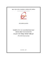 Nghiên cứu các giải pháp bảo mật trong điện toán đám mây (LV thạc sĩ)