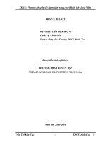 SKKN phương pháp luyện tập nhằm nâng cao thành tích chạy 100m 