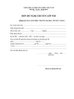 CÁC VĂN BẢN LIÊN QUAN ĐẾN QUY TRÌNH HỌC VỤ SINH VIÊN - ...::: Khoa Kế Toán - ĐH Tôn Đức Thắng :::... chuyen lop thi