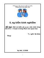 Một số biện pháp dinh dưỡng cho trẻ 3   4 tuổi 