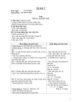 Giáo án lớp 2 trường TH kim sơn   tuan 7 