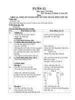 Giáo án lớp 3  hoc kỳ i   trường TH hồng thái tây   tuần 15 