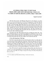 DSpace at VNU: An ninh lương thực ở Việt Nam trong điều kiện biến đổi khí hậu toàn cầu và tiềm ẩn khủng hoảng lương thực thế giới