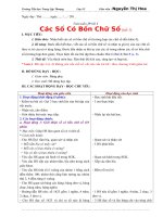 Giáo án toán lớp 3  học kì 2 