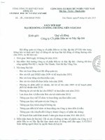 1. Giấy mời họp Đại hội đồng cổ đông năm 2010