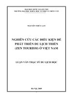 DSpace at VNU: Nghiên cứu các điều kiện để phát triển du lịch thiền (Zen Tourism) ở Việt Nam