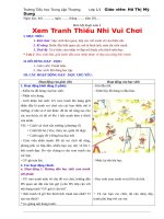 Giáo án mỹ thuật lớp 1 HK 1 