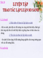 Tuần 11. Luyện tập thao tác lập luận so sánh