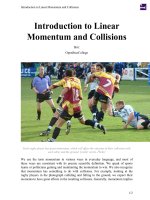 Introduction to Linear Momentum and Collisions