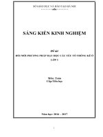 SKKN Đổi mới phương pháp dạy học các yếu tố thống kê ở lớp 3