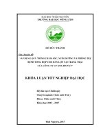 Áp dụng quy trình chăm sóc, nuôi dưỡng và phòng bệnh tổng hợp cho đàn lợn tại trang trại công ty cổ phần xuất nhập khẩu BIOVET 