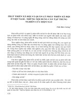 DSpace at VNU: Phát triển xã hội và quản lý phát triển xã hội ở Việt Nam- Những nội dung cần tập trung nghiên cứu hiện nay