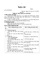 Giáo án lớp 5  hoc kỳ II   trường TH hồng thái tây   tuan16 tich hop KNS 