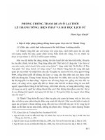 DSpace at VNU: Phòng chống tham quan ô lại thời Lê Thánh Tông: Biện pháp và bài học lịch sử