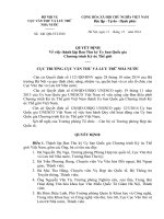 Quyết định 240 QĐ-VTLTNN Về việc thành lập Ban Thư ký Ủy ban Quốc gia Chương trình Ký ức Thế giới