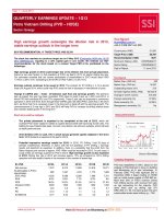 Báo cáo cập nhật hằng quý PVD – Khuyến nghị: Mua – Giá mục tiêu: 58.784