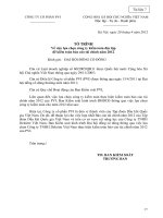 Noi dung 7.To trinh ve viec lua chon cong ty kiem toan doc lap de kiem toan BCTC nam 2012