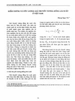 DSpace at VNU: Kiểm chứng và ước lượng giả thuyết tương đồng lãi suất ở Việt Nam