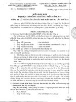 627 Bien ban hop DHCD Thuong nien 2014