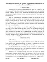 SKKN Một số biện pháp đảm bảo vệ sinh an toàn thực phẩm trong bếp ăn bán trú trường Mầm non Mỹ Thủy