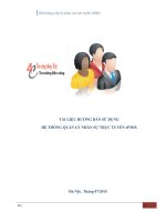 TÀI LIỆU HƯỚNG dẫn sử DỤNG hệ THỐNG QUẢN lý NHÂN sự TRỰC TUYẾN ePMIS 