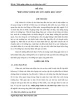 SKKN BIỆN PHÁP CHĂM SÓC SỨC KHỎE HỌC SINH