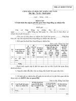 Mẫu số 08.BCT.TXNK - Báo cáo thu nộp lệ phí hải quan theo hợp đồng UNT