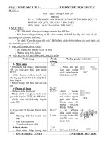 GIÁO ÁN LỚP 4 THEO HƯỚNG PHÁT TRIỂN NĂNG LỰC