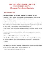 Đề cương chẩn đoán bệnh thú y  Lee Dong Kyung