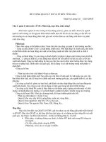 ĐỀ CƯƠNG QUẢN LÝ MÔI TRƯỜNG  VÀ PHÁT TRIỂN BỀN VỮNG