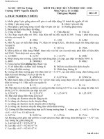 de kiem tra hki vat ly 11 rat hay thpt nguyen khuyen 59678