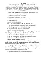 Bộ đề thi  Tìm hiểu bộ luật lao động năm 2012 – năm 2015