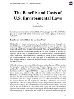 The Benefits and Costs of U.S. Environmental Laws