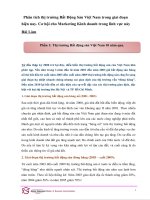 Phân tích thị trường bất động sản việt nam trong giai đoạn hiện nay  cơ hội cho marketing kinh doanh trong lĩnh vực này 