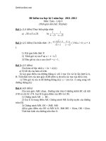 de kiem tra hki mon toan 9 co ban 15288