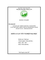 Áp dụng quy trình chăm sóc, nuôi dưỡng và sử dụng đực giống nuôi tại trại bùi huy hạnh   huyện tứ kỳ   tỉnh hải dương 